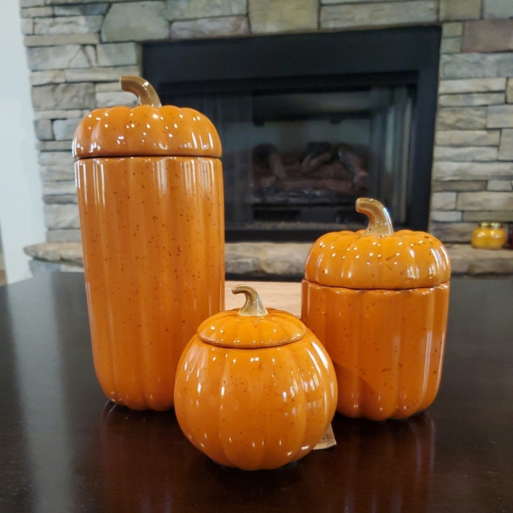 Pumpkin Canister Set-NWT